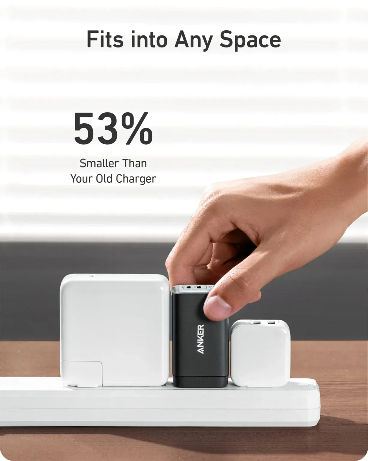Adapter GaN II 65W ANKER - Trio Ports | A2667G12 - Local Warranty
