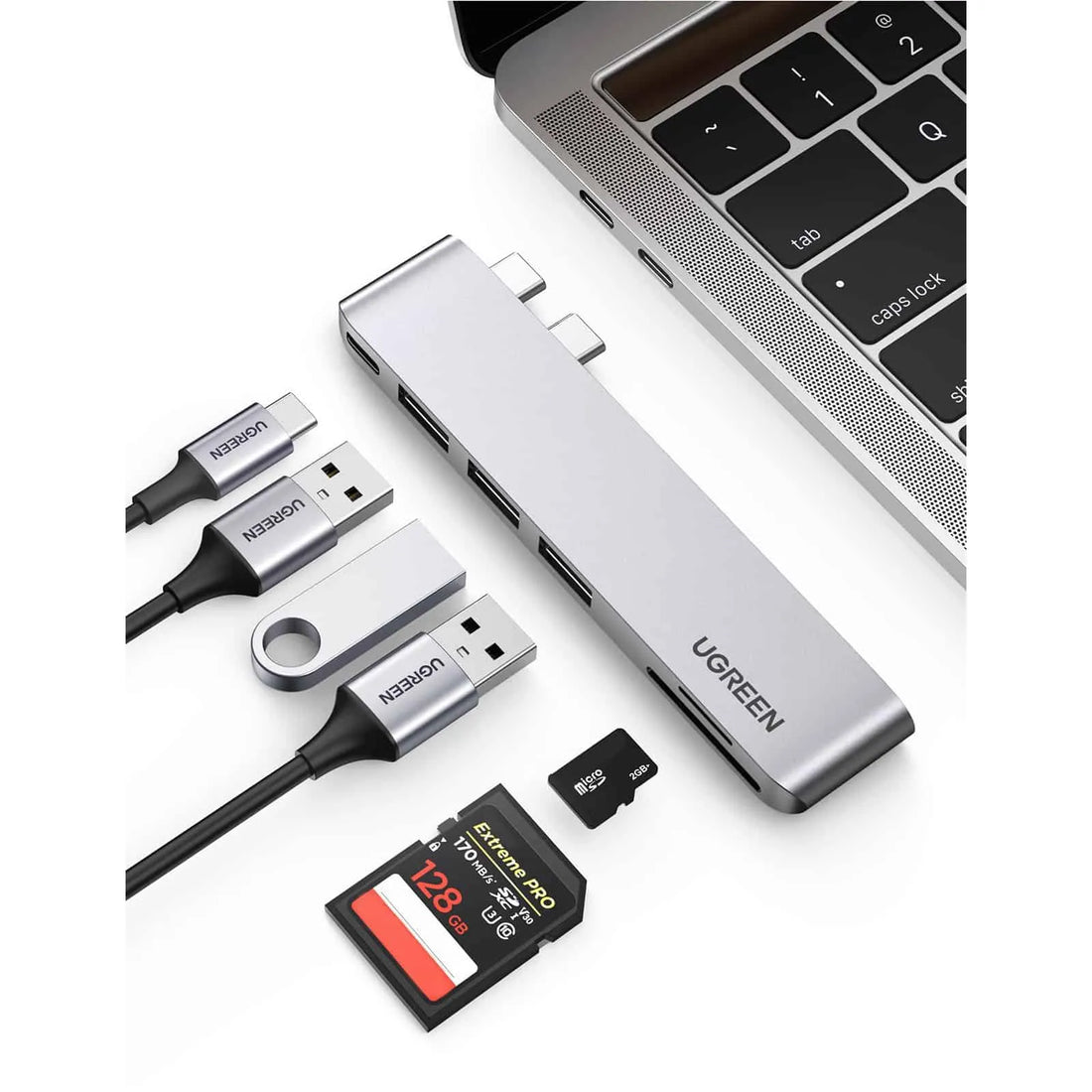 Adapter Hub UGREEN 6-in-1 USB-C - for Macbook (Air/Pro) - Local Warranty