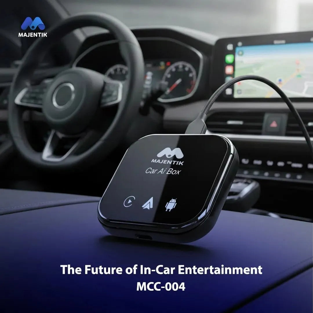 Majentik Car Ai Box MMC-004 Apple CarPlay and Android Auto Multimedia Streaming Box