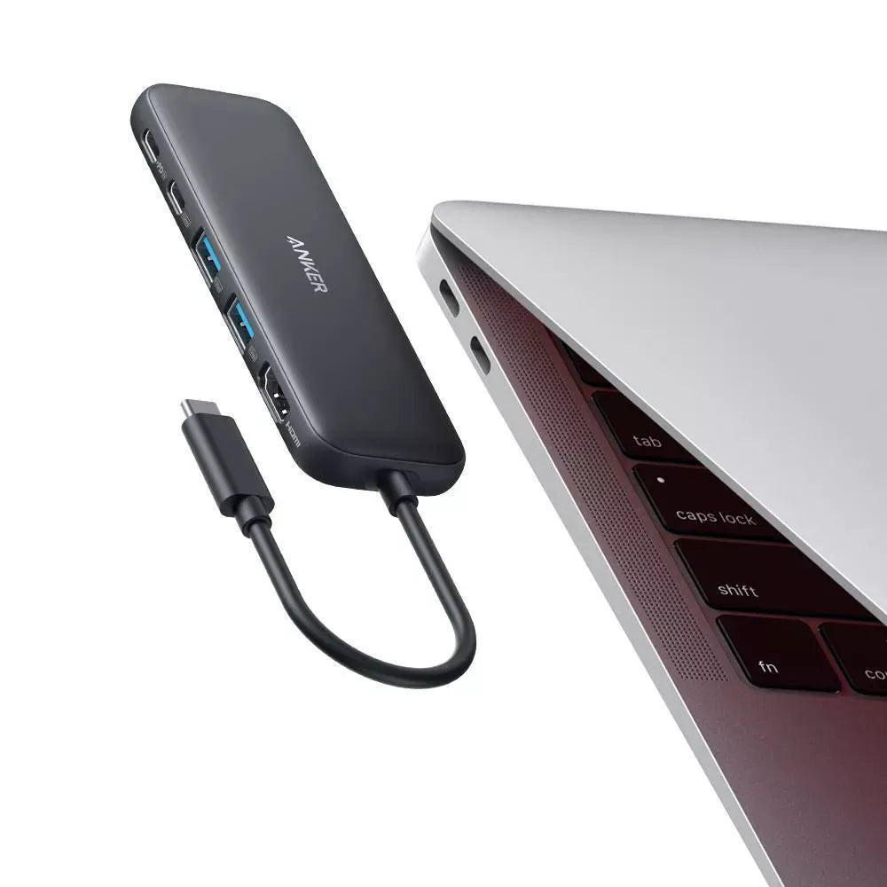 Adapter Hub ANKER 332 USB-C 5-in-1 - 4K HDMI - 100W Charging - Black | A8355H11 - Local Warranty