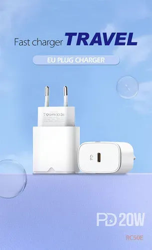Adapter PD RECCI 20W USB-C | RC50E - Local Warranty