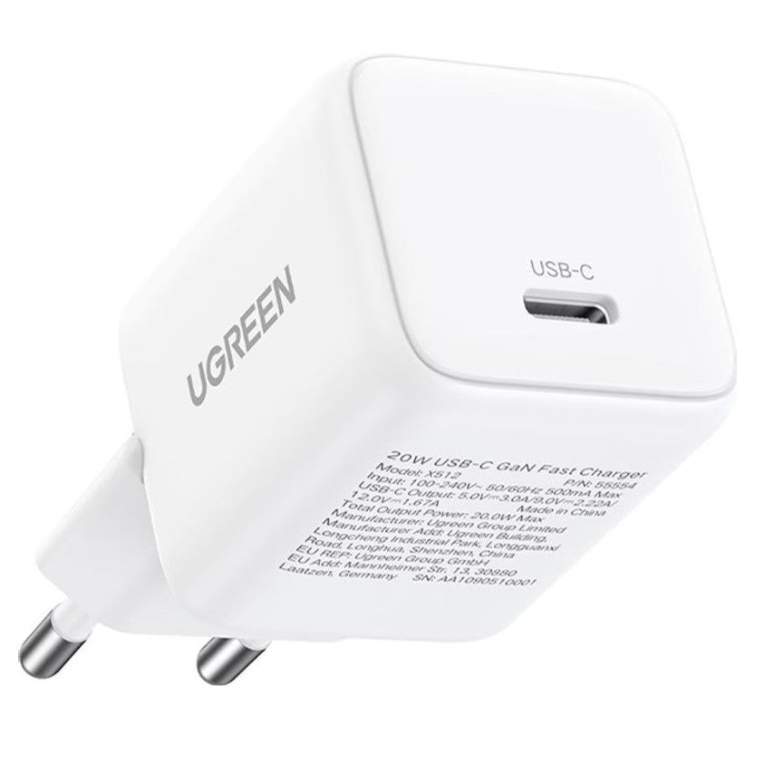 Charger UGREEN 30W GaN - with 1x Usb-C Cable | X513 - Local Warranty