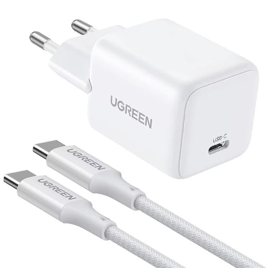 Charger UGREEN 30W GaN - with 1x Usb-C Cable | X513 - Local Warranty