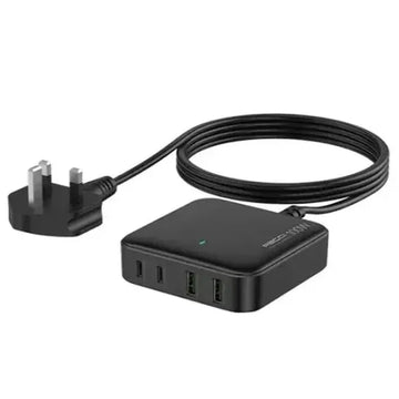 Desktop Charger RECCI 100W GaN 4-Port UK Plug | RC39 - Local Warranty