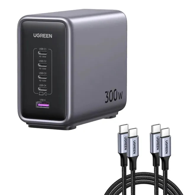Desktop Charger UGREEN 300W Nexode 5-Port PD GaN | CD333 - Local Warranty