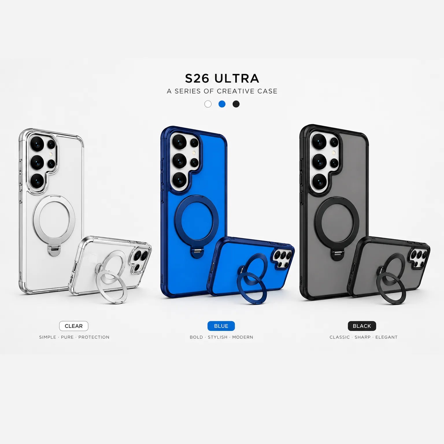 HDD Cover Samsung S26 Ultra 5G MagSafe & Rotatable KickStand Case