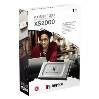 Kingston Hard Disk External SSD XS2000 USB-C - 2050 MB/s Speed