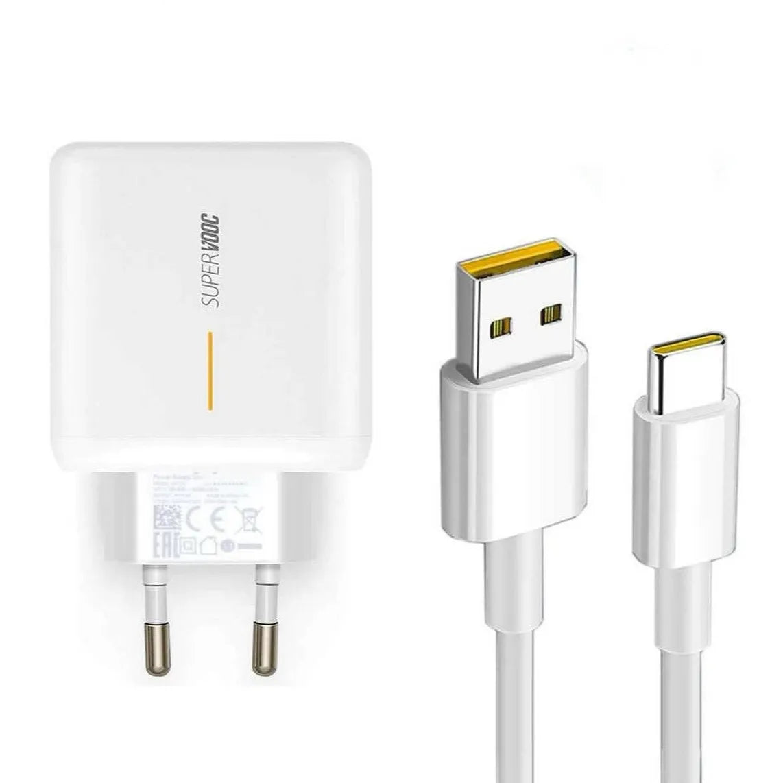 Charger OPPO Super VOOC With Cable - USB-A to USB-C