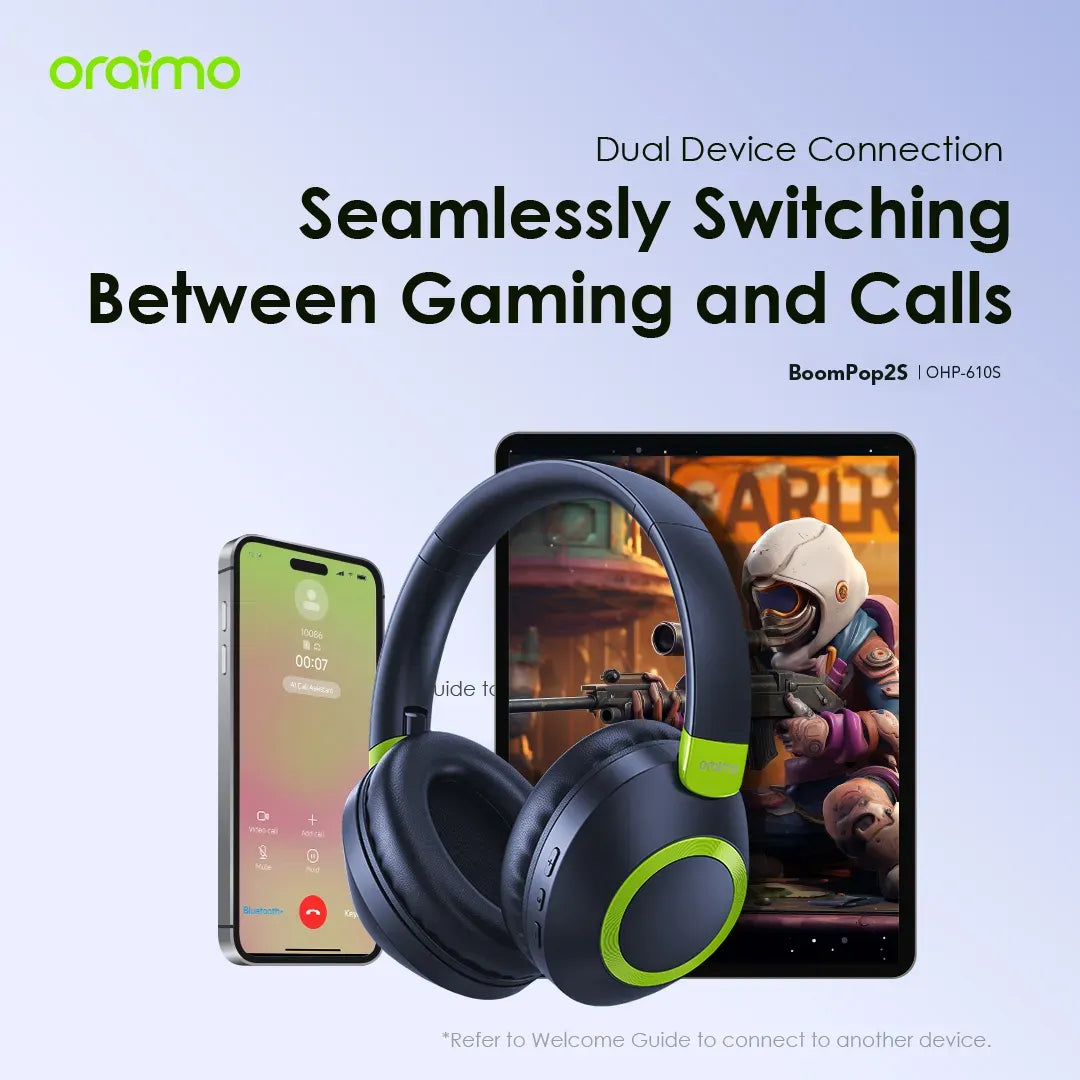 ORAIMO Wireless Headphones BoomPop 2S OHB-610S - Local Warranty
