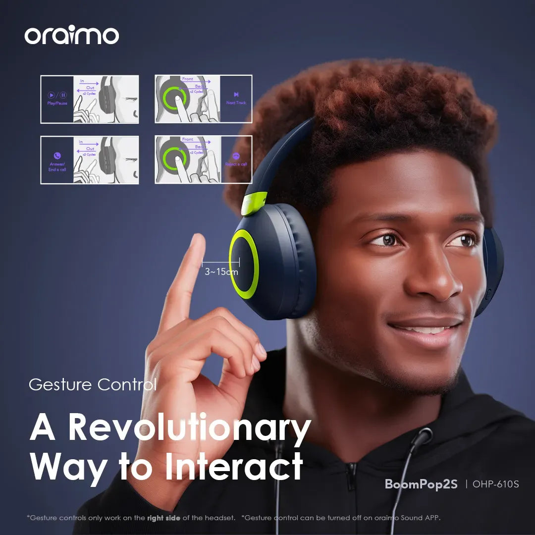 ORAIMO Wireless Headphones BoomPop 2S OHB-610S - Local Warranty