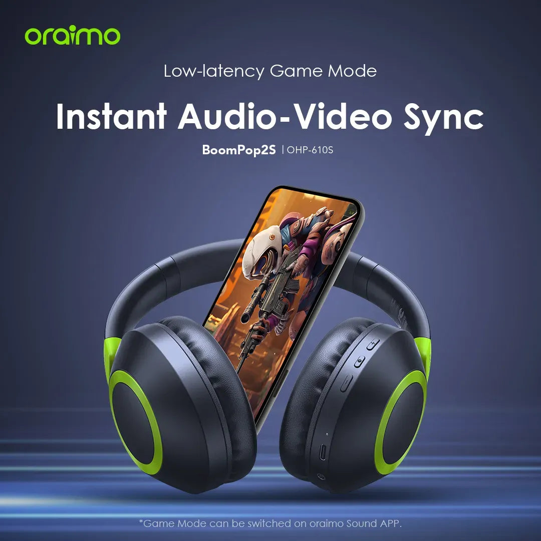 ORAIMO Wireless Headphones BoomPop 2S OHB-610S - Local Warranty
