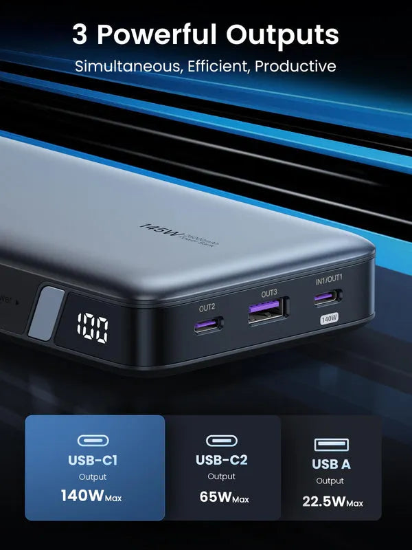 Power Bank 145W UGREEN 25,000mAh Two-Way | PB205 - Local Warranty