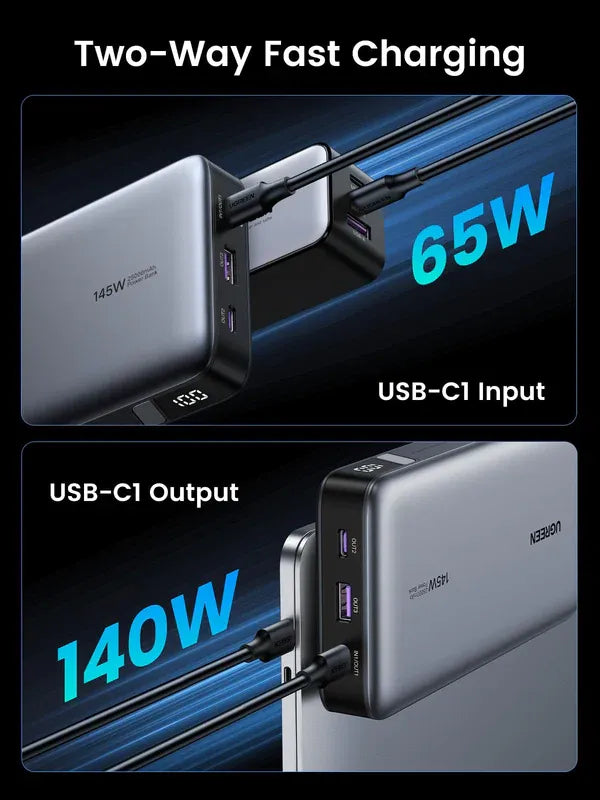 Power Bank 145W UGREEN 25,000mAh Two-Way | PB205 - Local Warranty