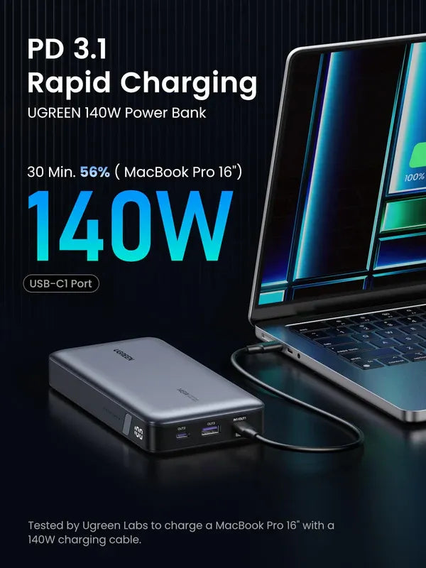 Power Bank 145W UGREEN 25,000mAh Two-Way | PB205 - Local Warranty