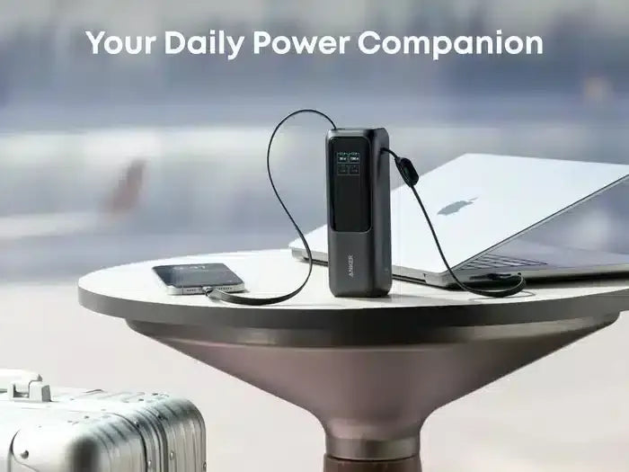 Power Bank 165W ANKER ZOLO 25,000 mAh - Built-in & Retractable Cable