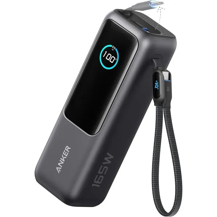 Power Bank 165W ANKER ZOLO 25,000 mAh - Built-in & Retractable Cable