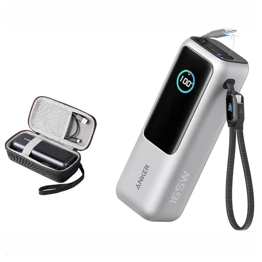 Power Bank 165W ANKER ZOLO 25,000 mAh - Built-in & Retractable Cable