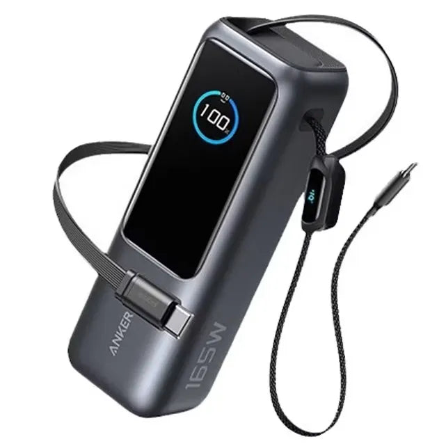Power Bank 165W ANKER ZOLO 25,000 mAh - Built-in & Retractable Cable