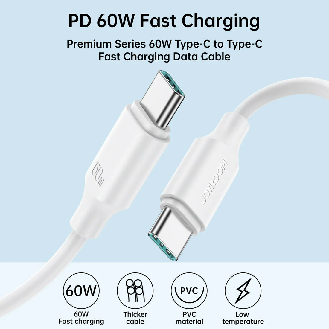 Charging Cable Powerbank 60W JOYROOM S-A9 Type-C 30CM