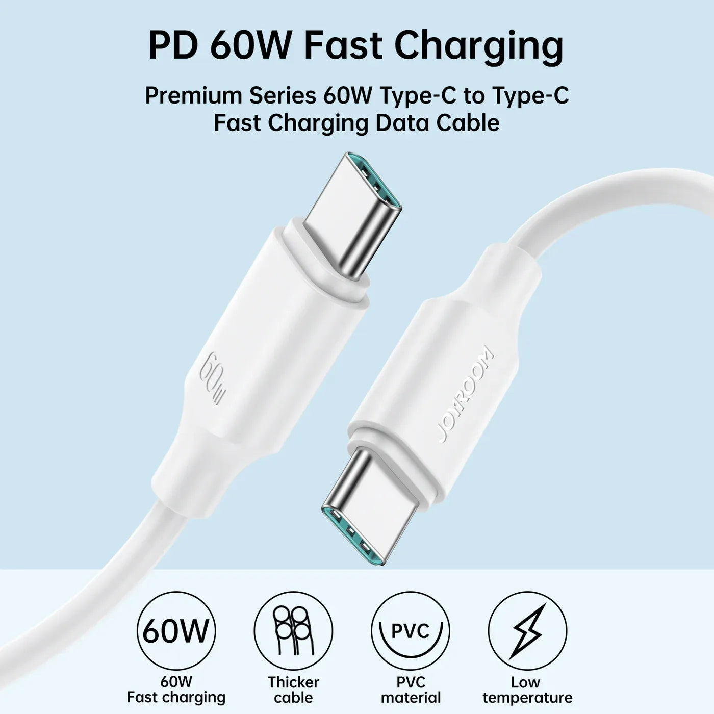 Charging Cable Powerbank 60W JOYROOM S-A9 Type-C 30CM