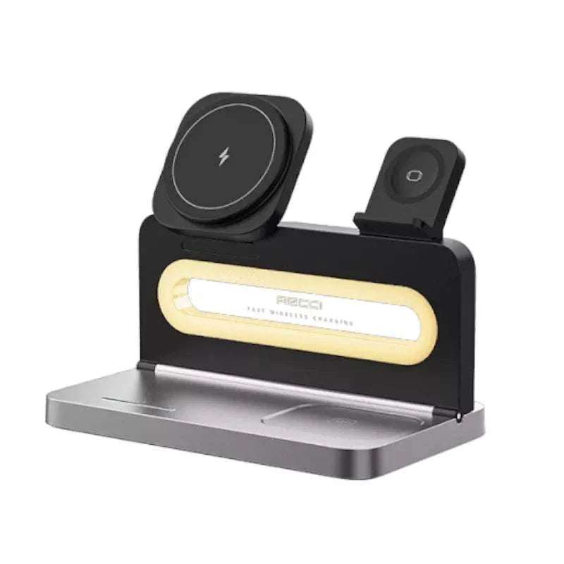 RECCI 4in1 Wireless Charger 15W | Ambient Light RCW-49 - Local Warranty