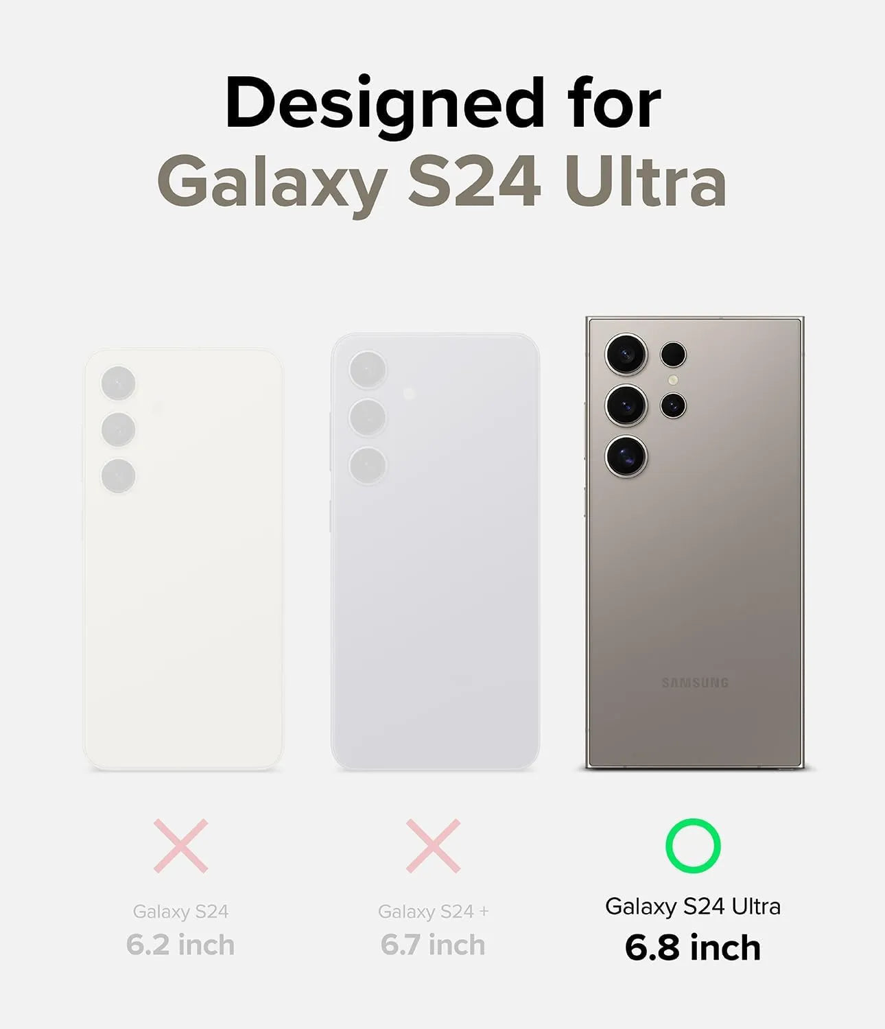 ROCKYMILE Glass Screen Camera Lense for Samsung S24 Ultra 5G