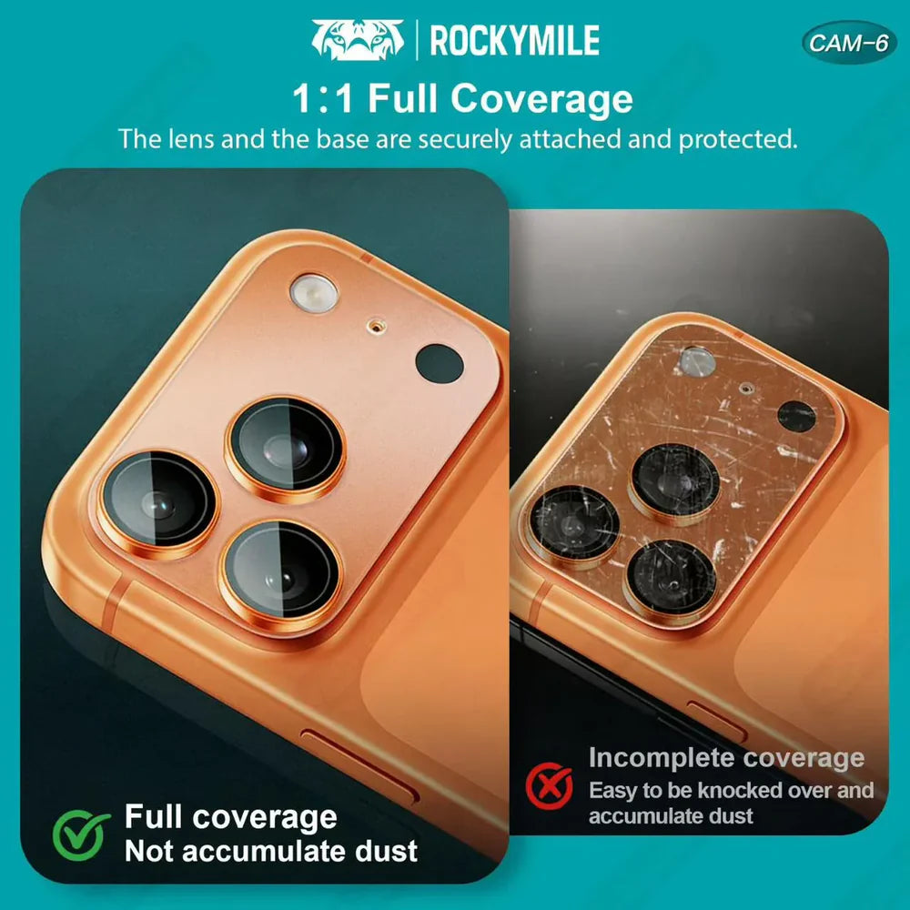 ROCKYMILE Glass Screen Camera Lense for iPhone 17 Air