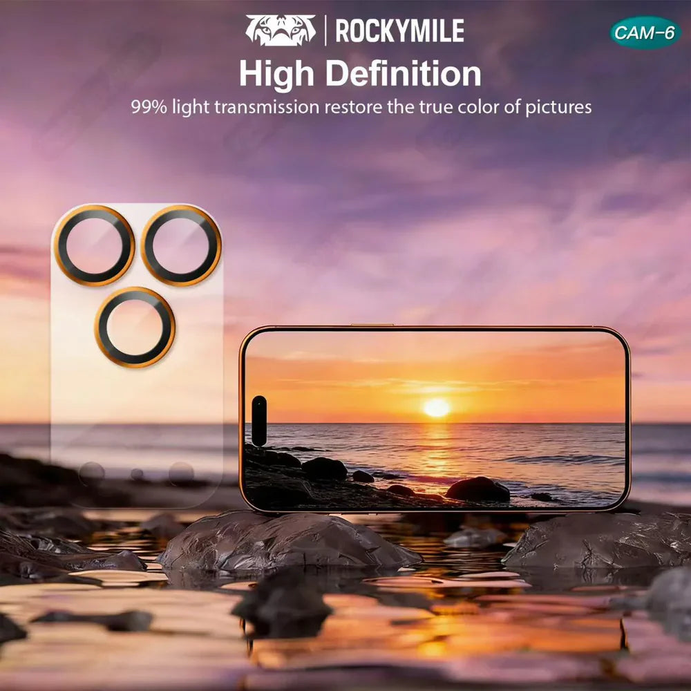 ROCKYMILE Glass Screen Camera Lense for iPhone 17 Air