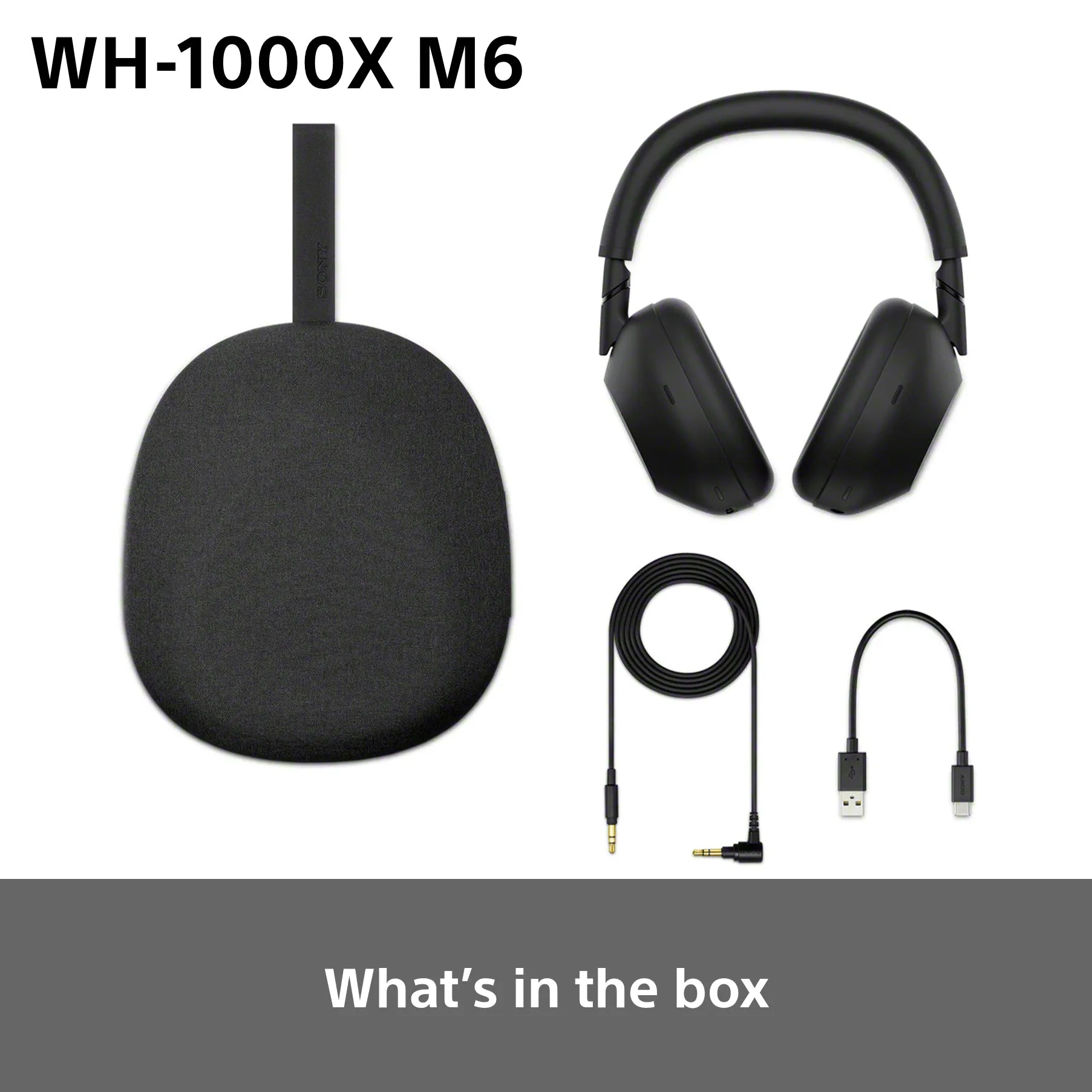 SONY Wireless Headphones WH-1000XM6 - Black