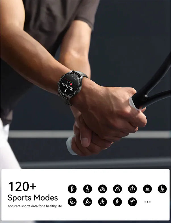 Joyroom Pro Smart Watch , 1.46 Inch Silver Brown - JR-FC2