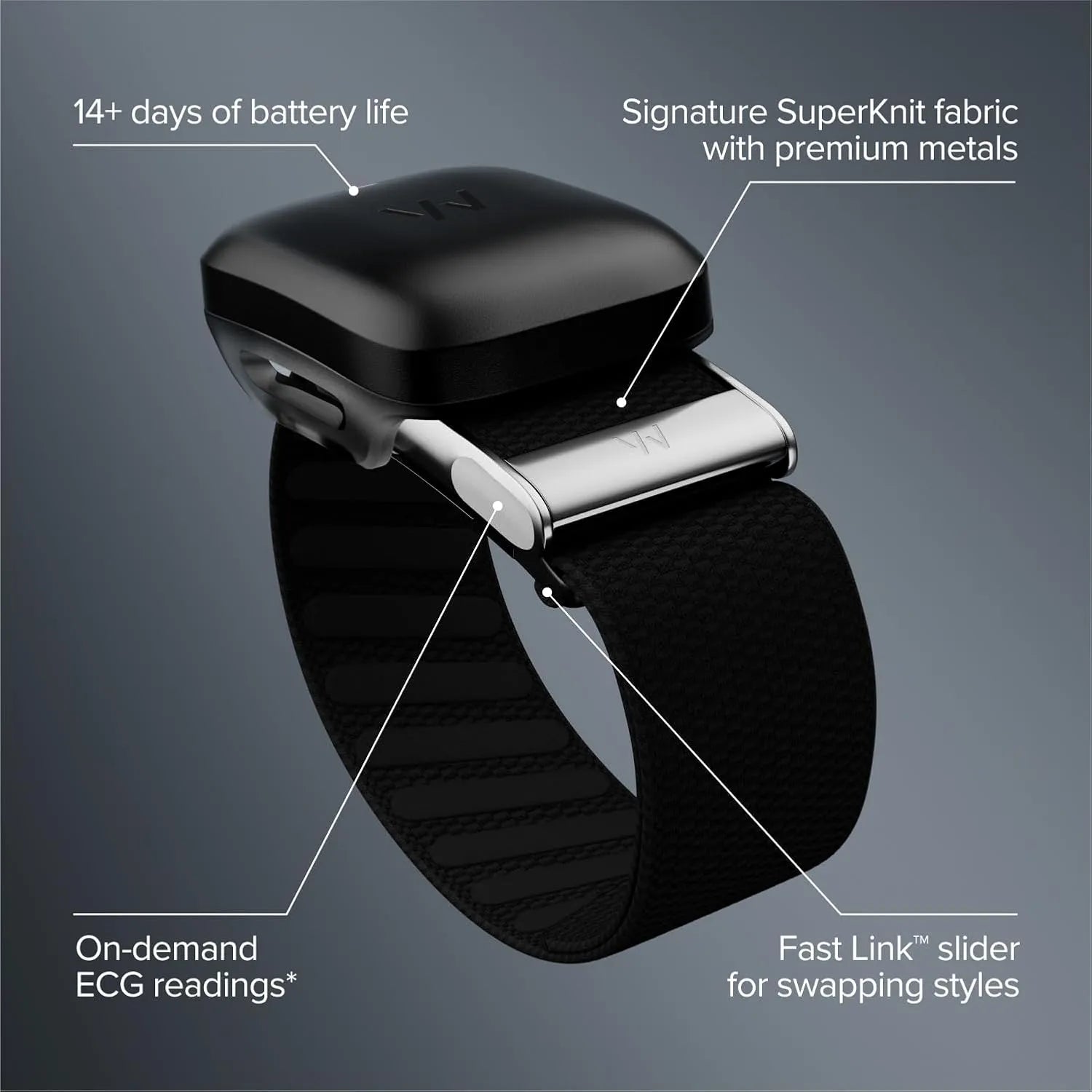 Whoop Life 5.0 (MG) Sensor - 12 Months FREE Subscribtion - Black