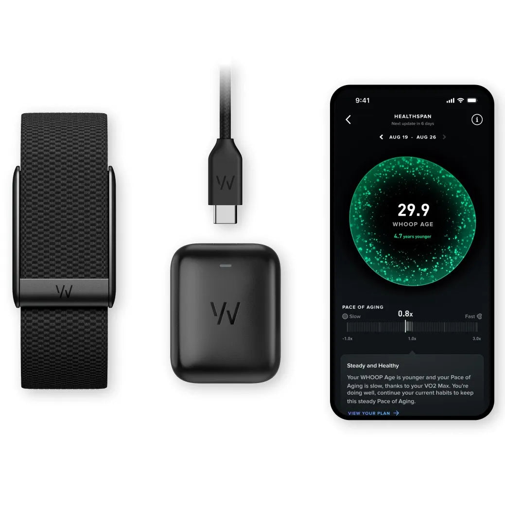 Whoop Peak 5.0 Sensor - 12 Months FREE Subscribtion - Black