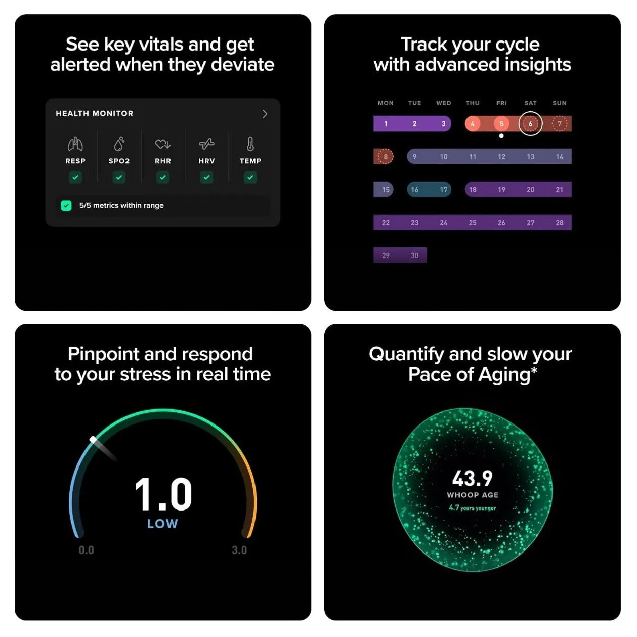Whoop Peak 5.0 Sensor - 12 Months FREE Subscribtion - Black