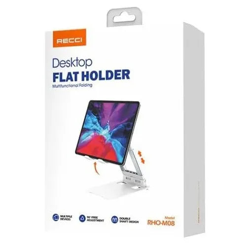 Tablet Stand RECCI RHO-M08 - 90° Adjustable Holder - Local Warranty