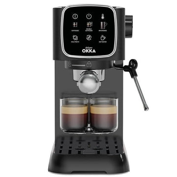 Arzum Okka Solo Semi-Auto Espresso Machine - OK0034-0500 - Black x Silver - Local Warranty