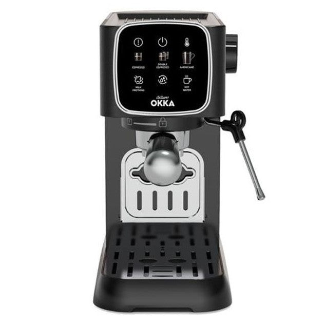 Arzum Okka Solo Semi-Auto Espresso Machine - OK0034-0500 - Black x Silver - Local Warranty