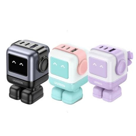 Adapter GaN UGREEN Robot Uno 65W - Trio Ports | CD361 - Local Warranty