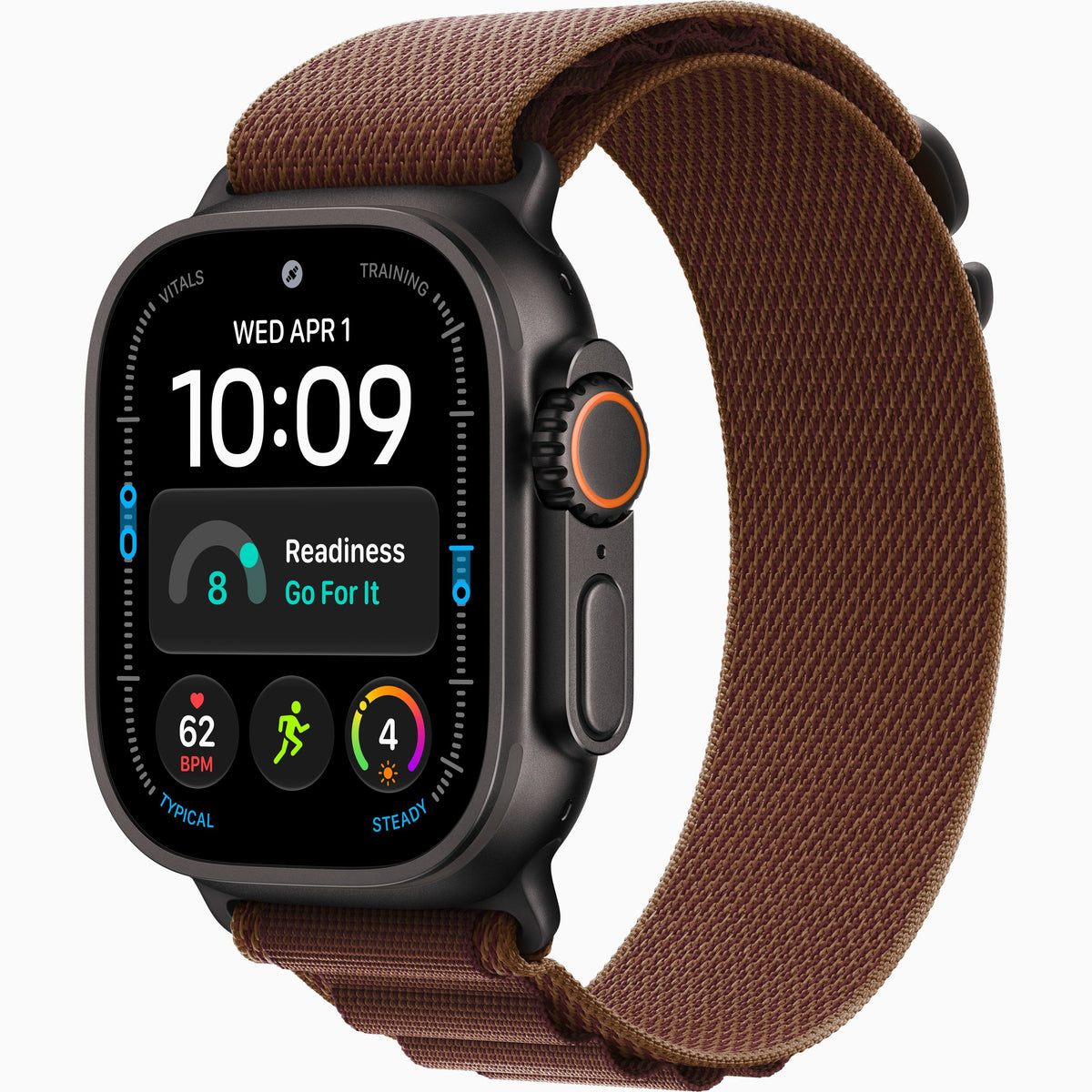 Al Sheikh Stores Apple Watch Ultra 4 Titanium 49mm - Local Apple Warranty - Titanium Black Burgandy Alpine Loop
