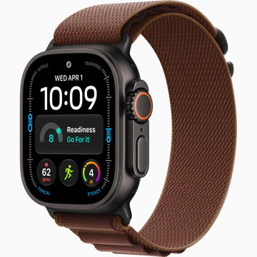 Al Sheikh Stores Apple Watch Ultra 4 Titanium 49mm - Local Apple Warranty - Titanium Black Burgandy Alpine Loop