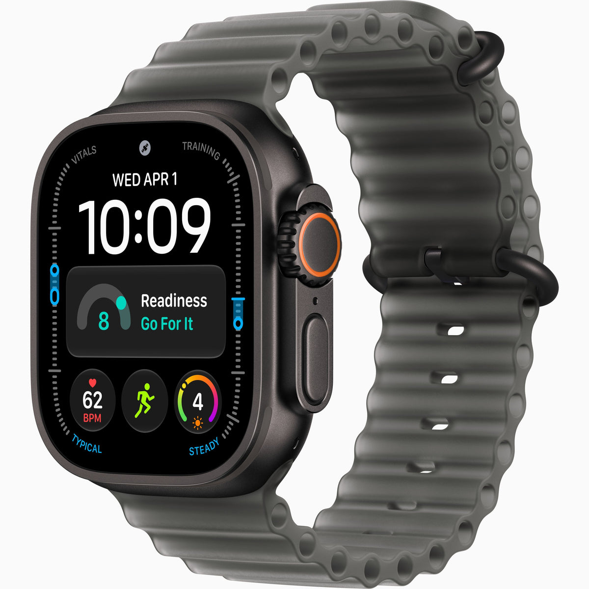 Al Sheikh Stores Apple Watch Ultra 4 Titanium 49mm - Local Apple Warranty - Titanium Black Translucent Black Ocean Band