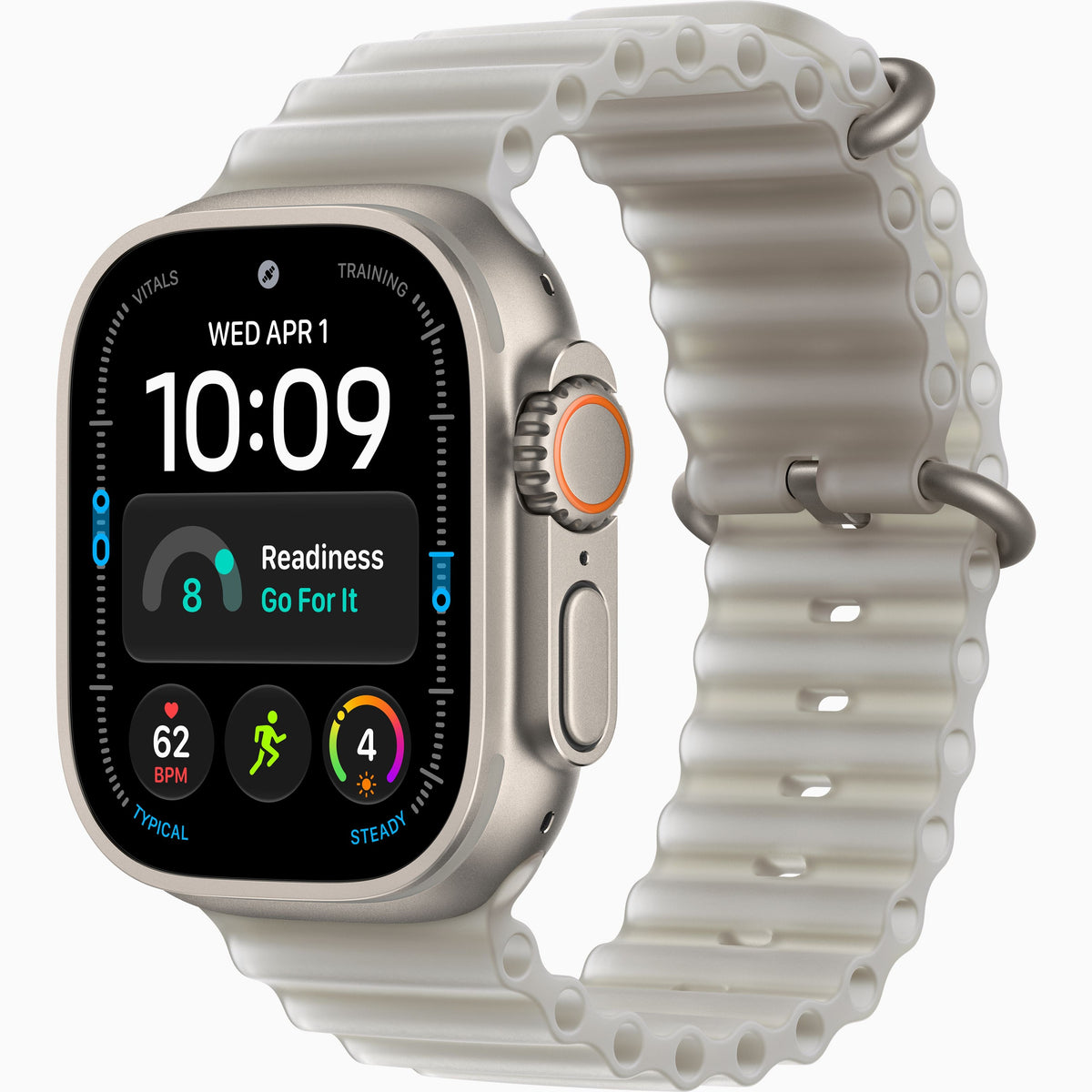 Al Sheikh Stores Apple Watch Ultra 4 Titanium 49mm - Local Apple Warranty - Titanium Natural Translucent Gray Ocean Band