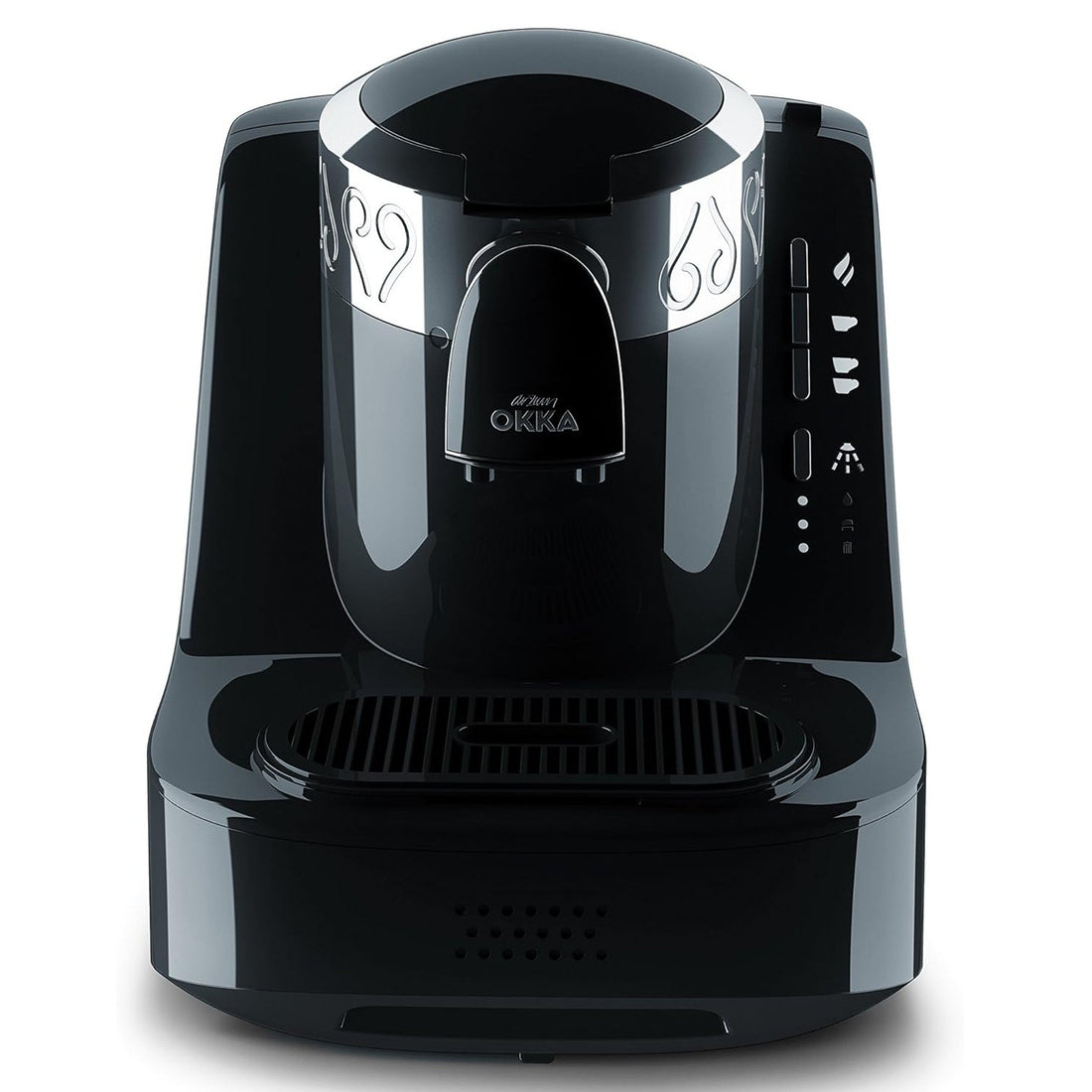 Arzum Okka Turkish Coffee Machine 710 Watt - OK002-26 - Black x Silver - Local Warranty