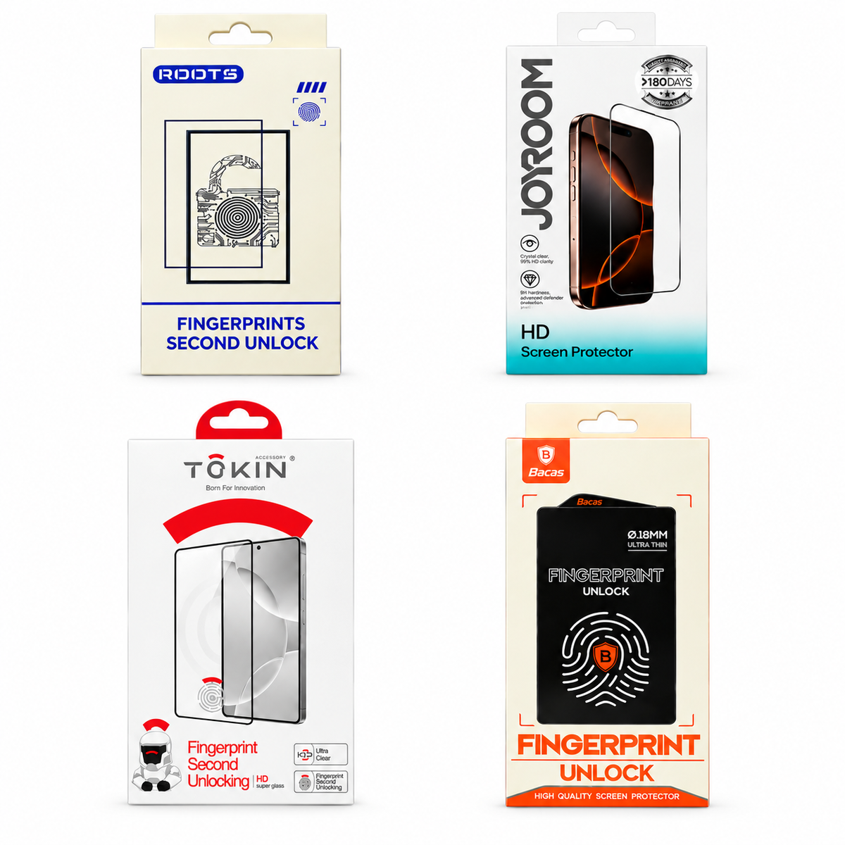 Al Sheikh Stores Clear Premium Tempered Glass Screen Protector - For Android & iPhone - Majentic & Bacas & ROOTS & JOYROOM - Mid-Range Mobiles
