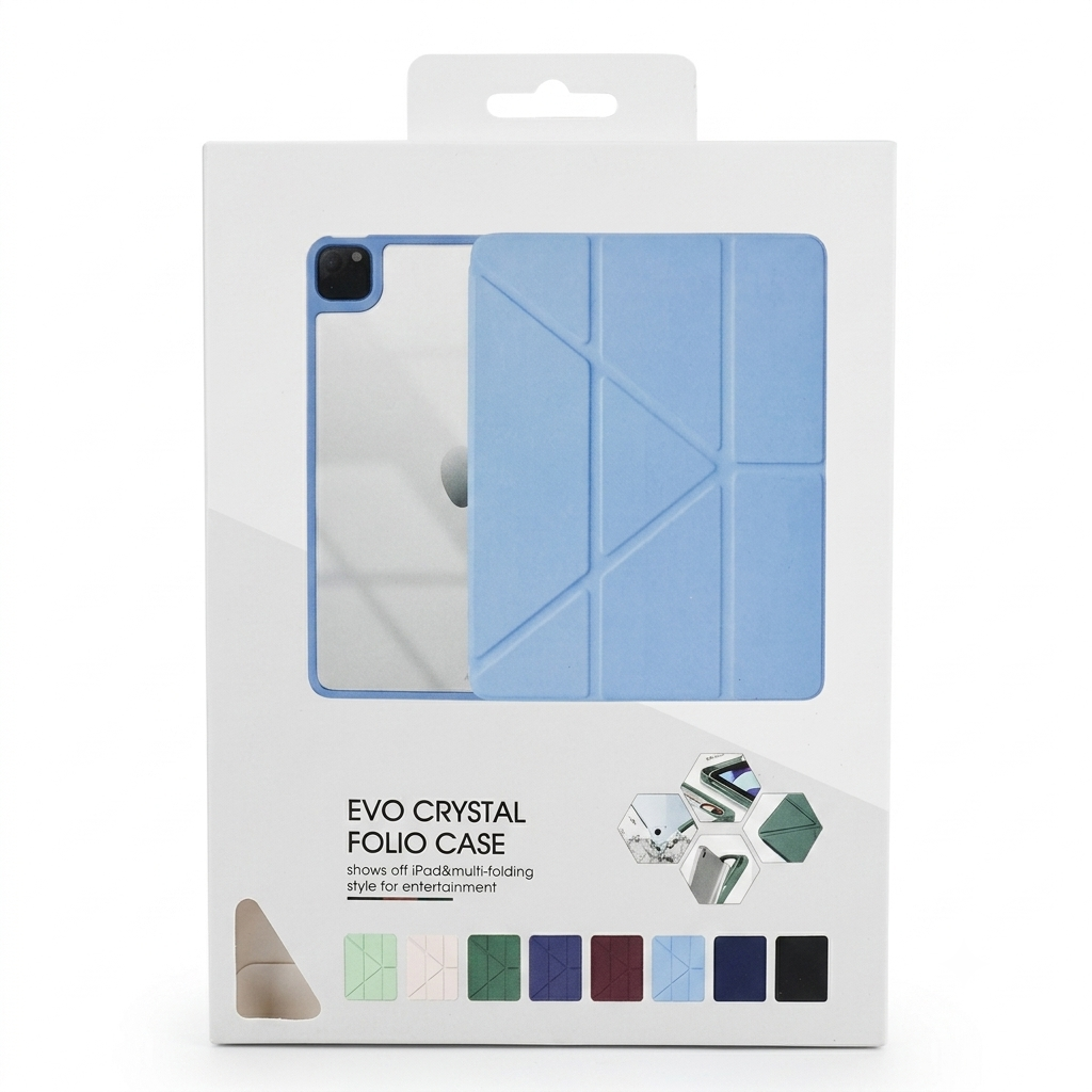 Cover Evo Crystal Folio Case For Apple iPad Pro M4 & Pro M5