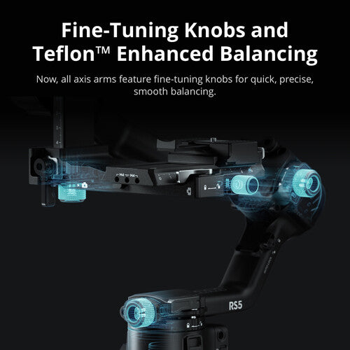 Robot arm with fine-tuning knobs and Teflon enhanced balancing on a black background