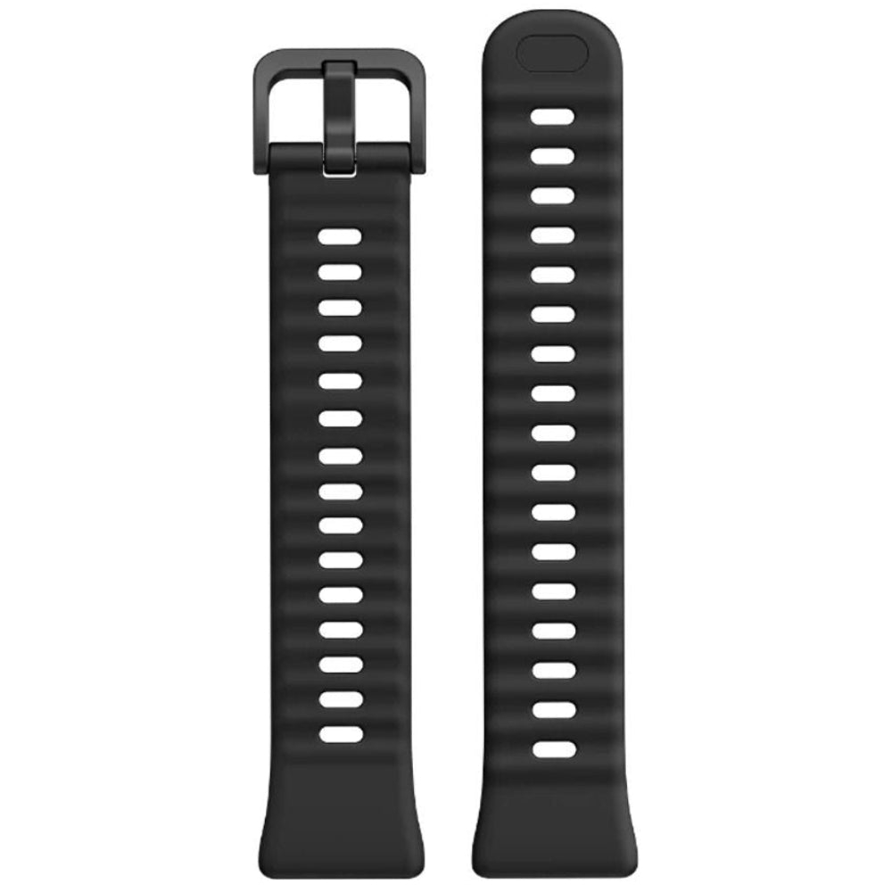 Black portable speaker with a carabiner on a white background