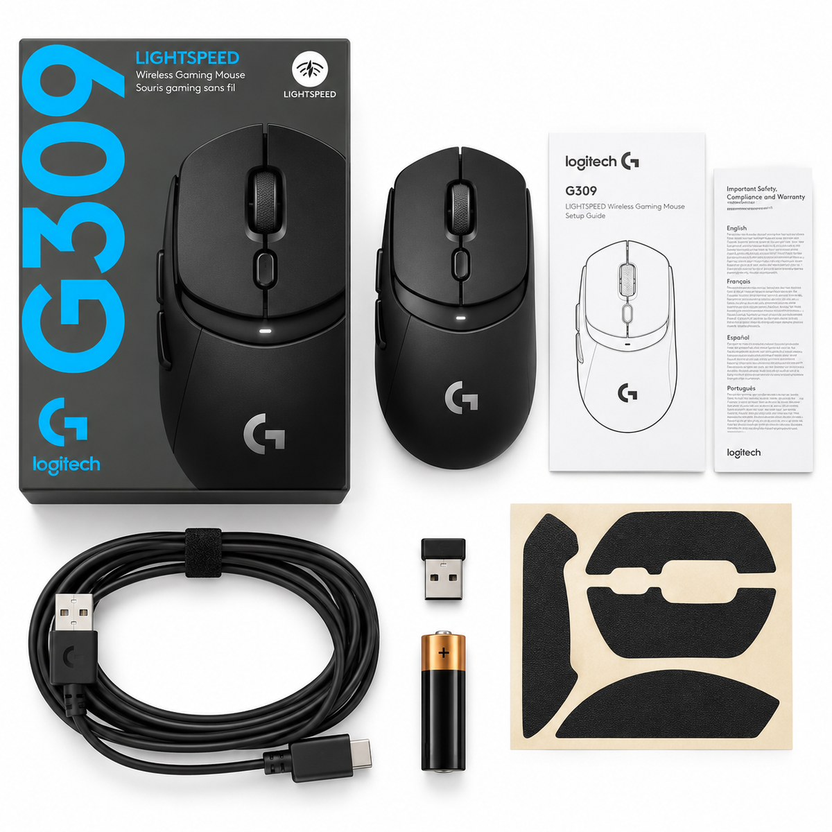 Logitech G309 Lightspeed Wireless Mouse with LIGHTFORCE Switches - Local Warranty