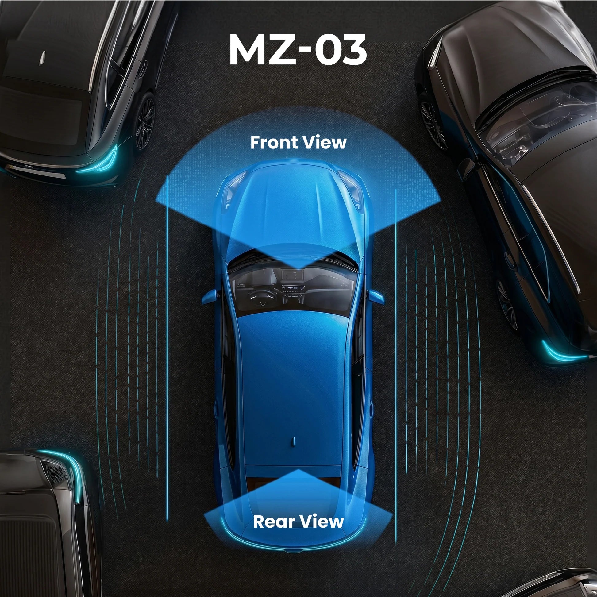 Al Sheikh Stores Majentic Car Dash Cam MZ-03 - Local Warranty - Advertisment Front & Rear View