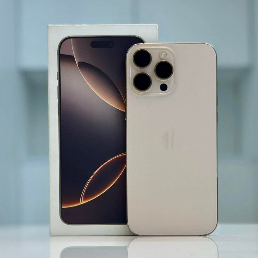 Al Sheikh Stores iPhone 16 Pro Max or iPhone 16 Pro - Used Like New - Desert Titanium