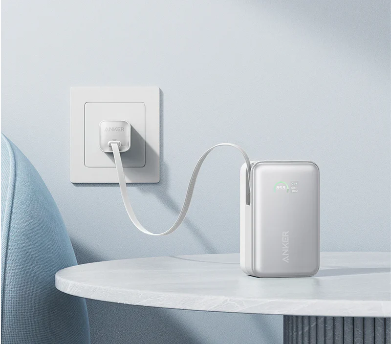 Anker Nano Power Bank (10K, 45W, Built-In USB-C Cable)